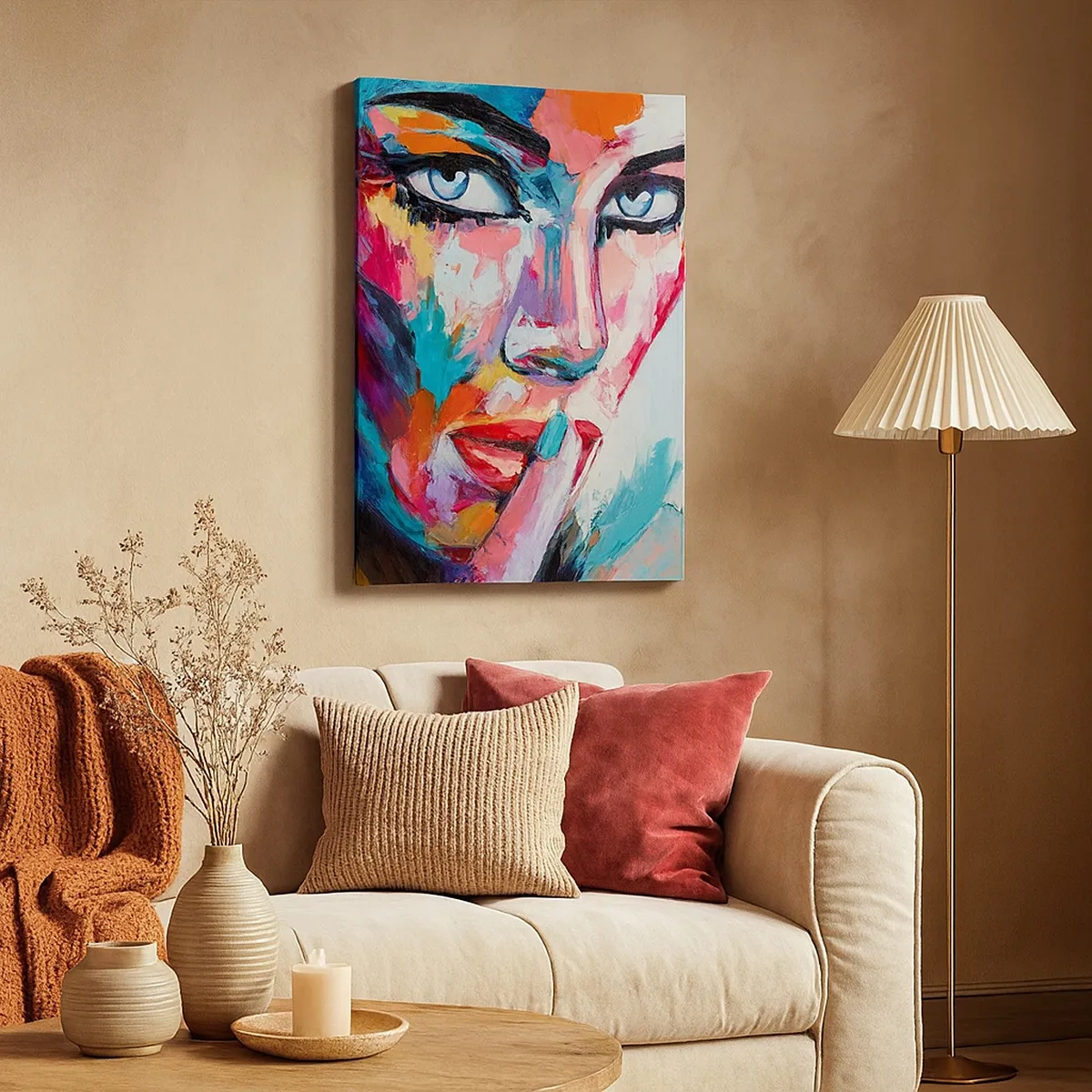 Quadro em tela - O nosso primeiro segredo - 50x70 cm