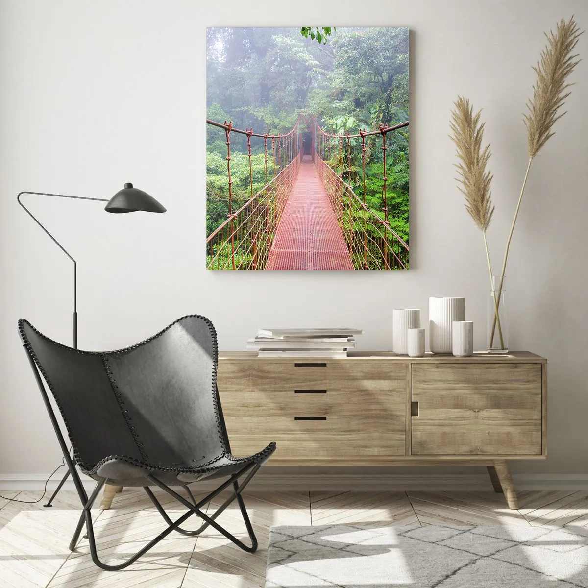 Quadro em vidro - Suspenso acima das copas - 50x70 cm