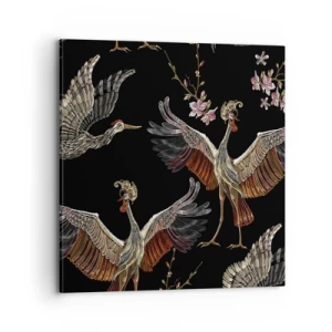 Quadro em tela - O pássaro de conto de fadas - 70x70 cm