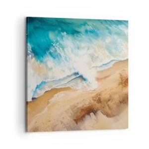 Quadro em tela - A onda que retorna - 60x60 cm