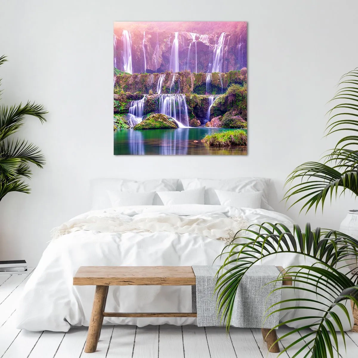 Quadro em tela - Escadas para o céu - 50x50 cm