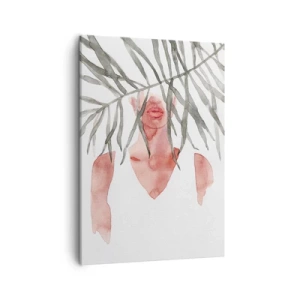 Quadro em tela - A dama dos trópicos - 50x70 cm