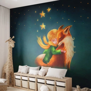 Papel de Parede Autocolante Deluxe Sticker - O Pequeno Príncipe - Para crianças, Raposa, Garoto - 400x280 cm