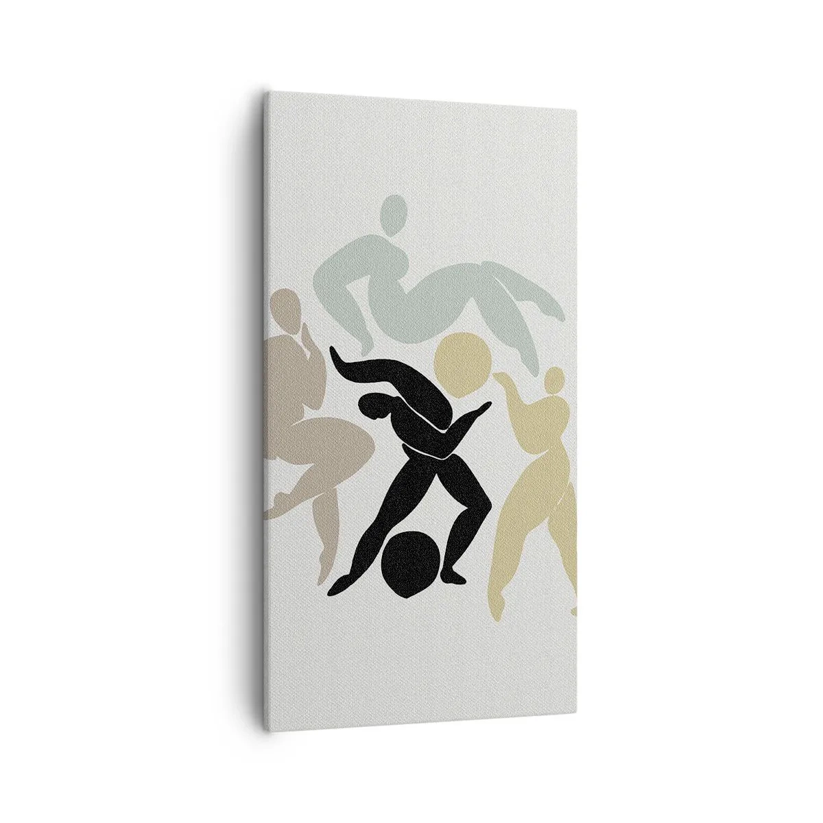 Quadro em tela - Exercício para saúde e beleza - 55x100 cm