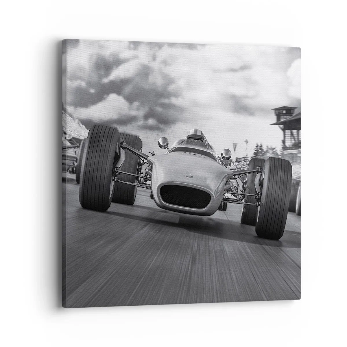 Quadro em tela - O ronco do motor - 40x40 cm