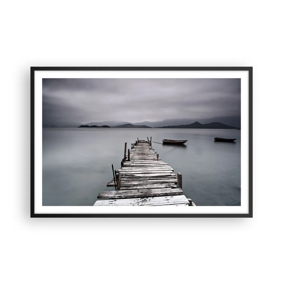 Pôster com moldura preta - Amanhã pode ir - 91x61 cm