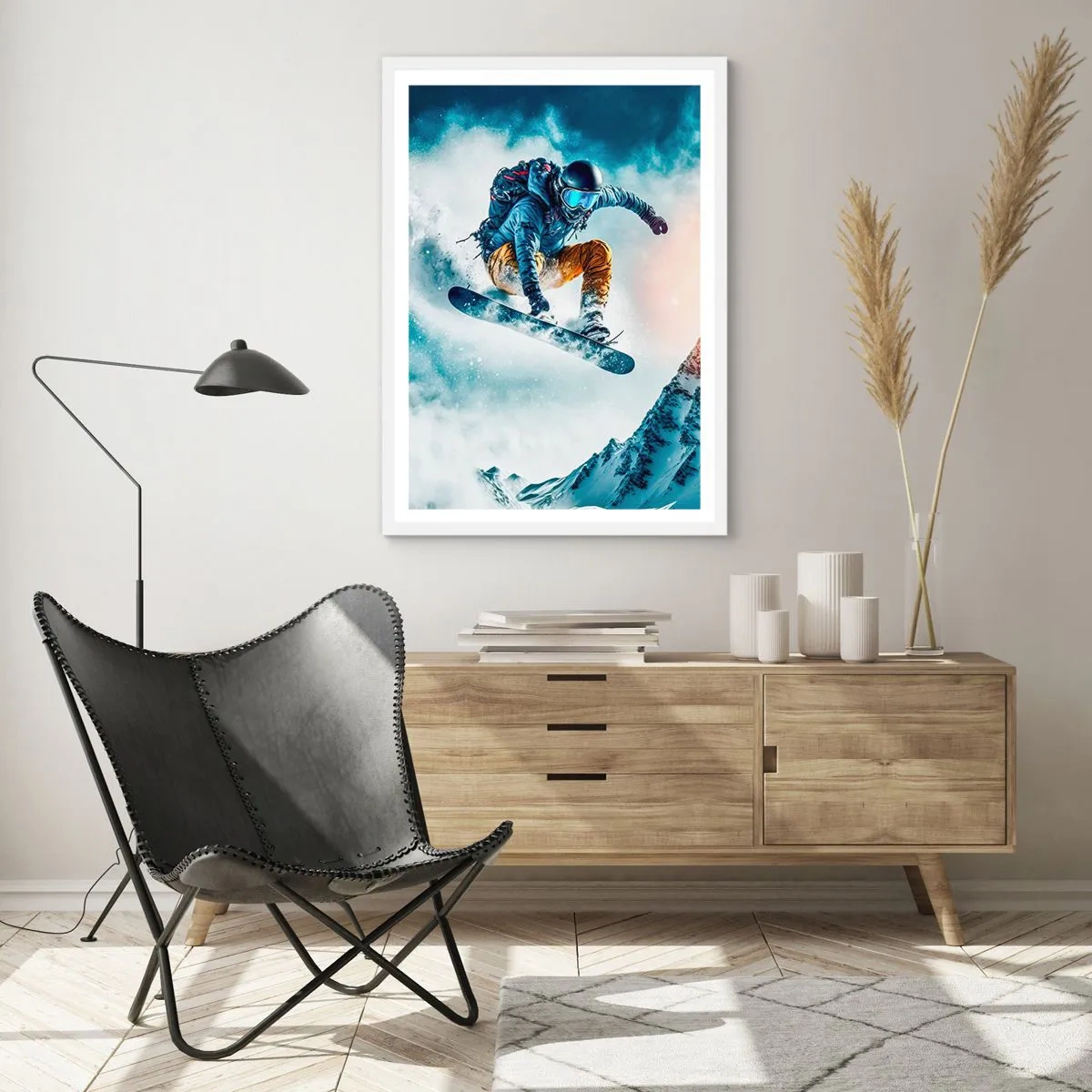 Pôster em moldura branca - Emoções extremas - 61x91 cm