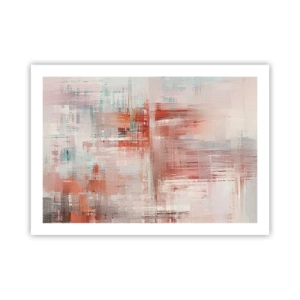 Pôster - Nebuloso. Mas rosa - 70x50 cm