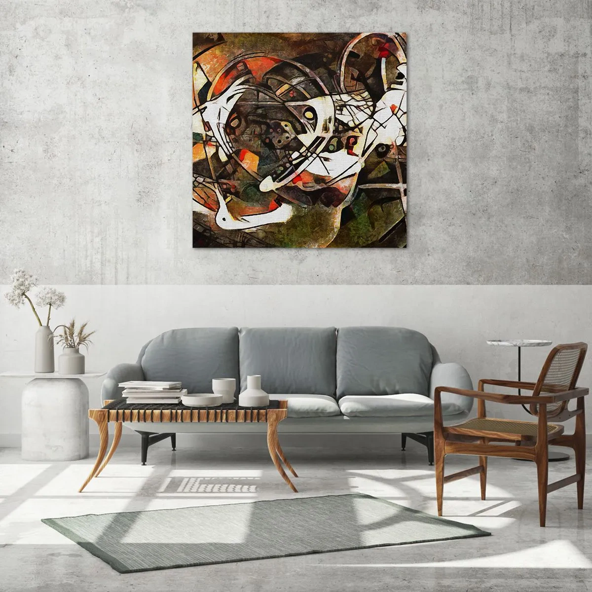 Quadro em vidro - Consegue ouvir o movimento? - 30x30 cm