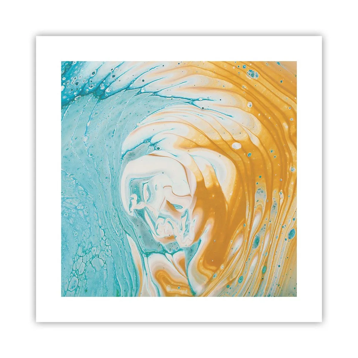 Pôster - Vórtice em pastel - 40x40 cm