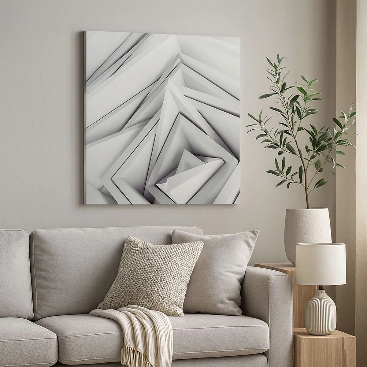 Quadro em tela - Cantos vivos - 30x30 cm