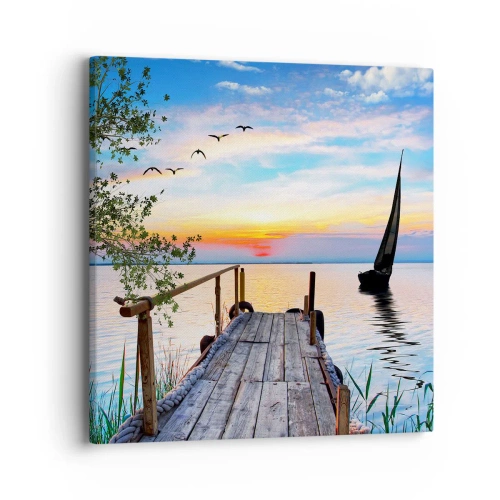 Quadro em tela - Boa noite - 40x40 cm
