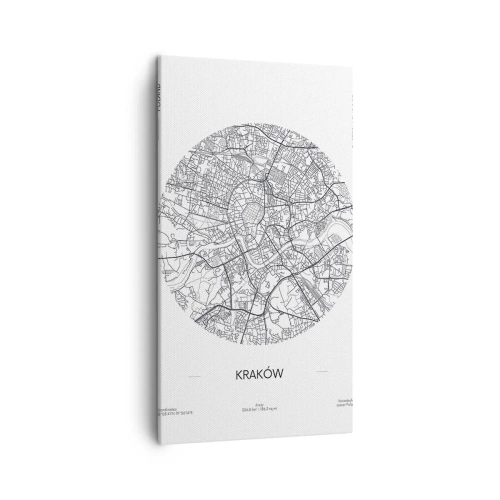 Quadro em tela - Anatomia de Cracóvia - 45x80 cm