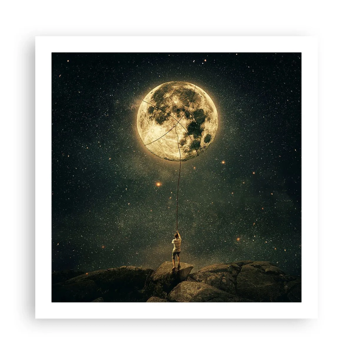 Pôster - Aquele que roubou a lua - 60x60 cm