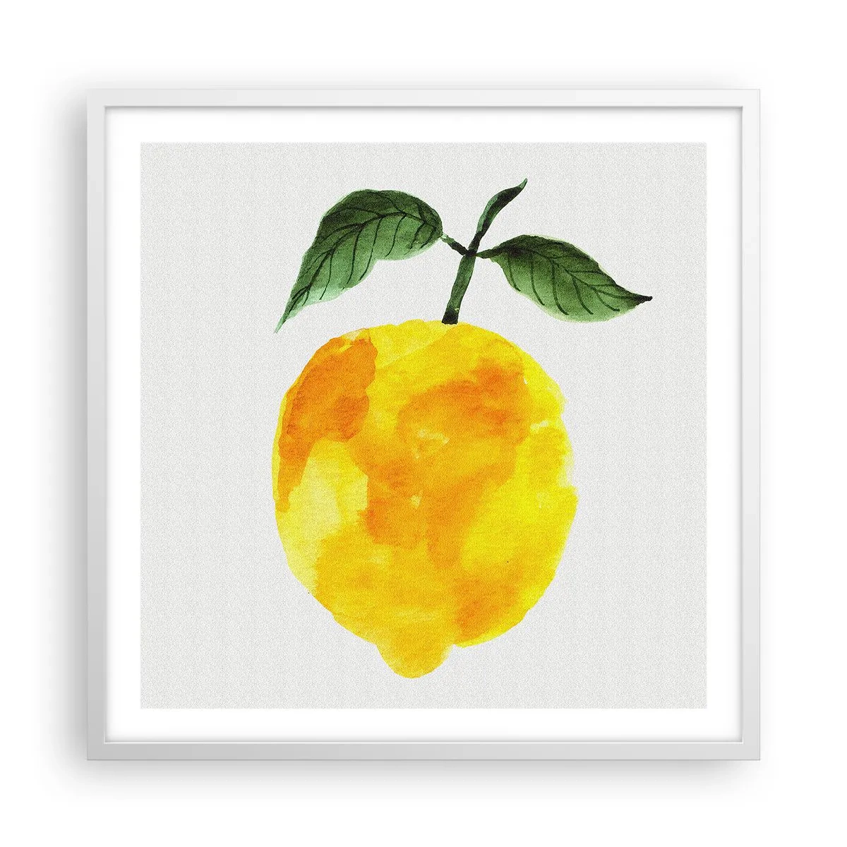 Pôster em moldura branca - Como saborear o sol - 60x60 cm