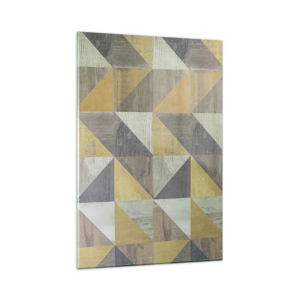 Quadro em vidro - Em ângulo com um triângulo - 80x120 cm