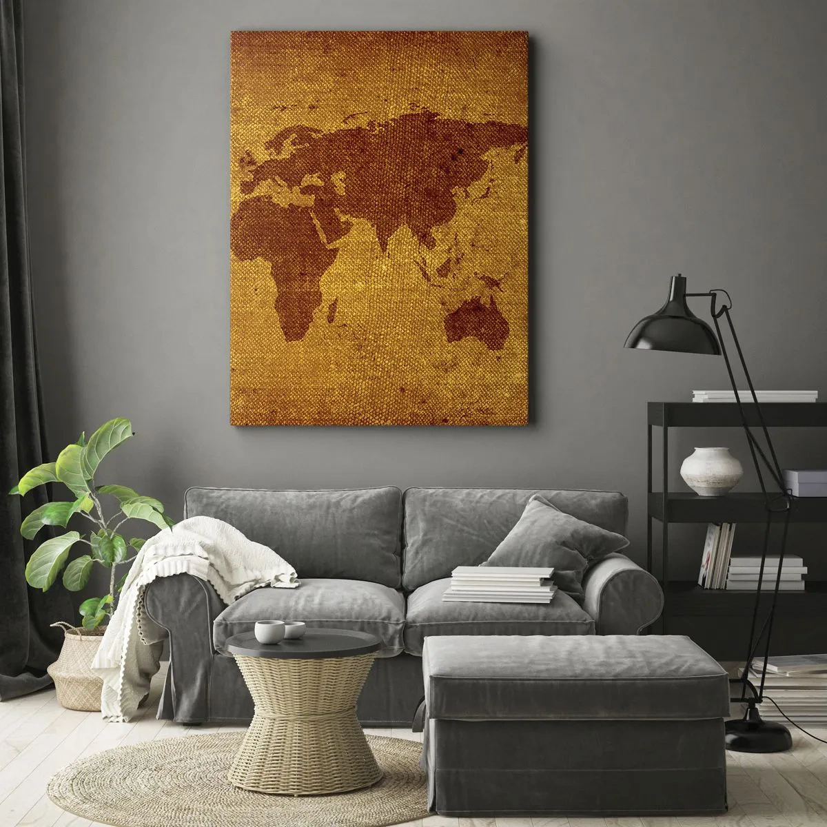 Quadro em tela - Convite para viajar - 65x120 cm