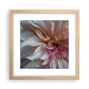 Pôster com moldura de carvalho claro - Frescor florescente - 30x30 cm
