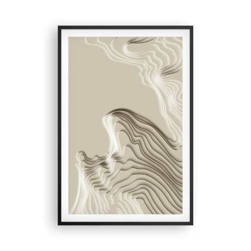 Pôster com moldura preta - Topografia da arte - 61x91 cm