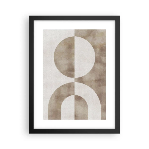 Pôster com moldura preta - Semelhanças e diferenças - 30x40 cm