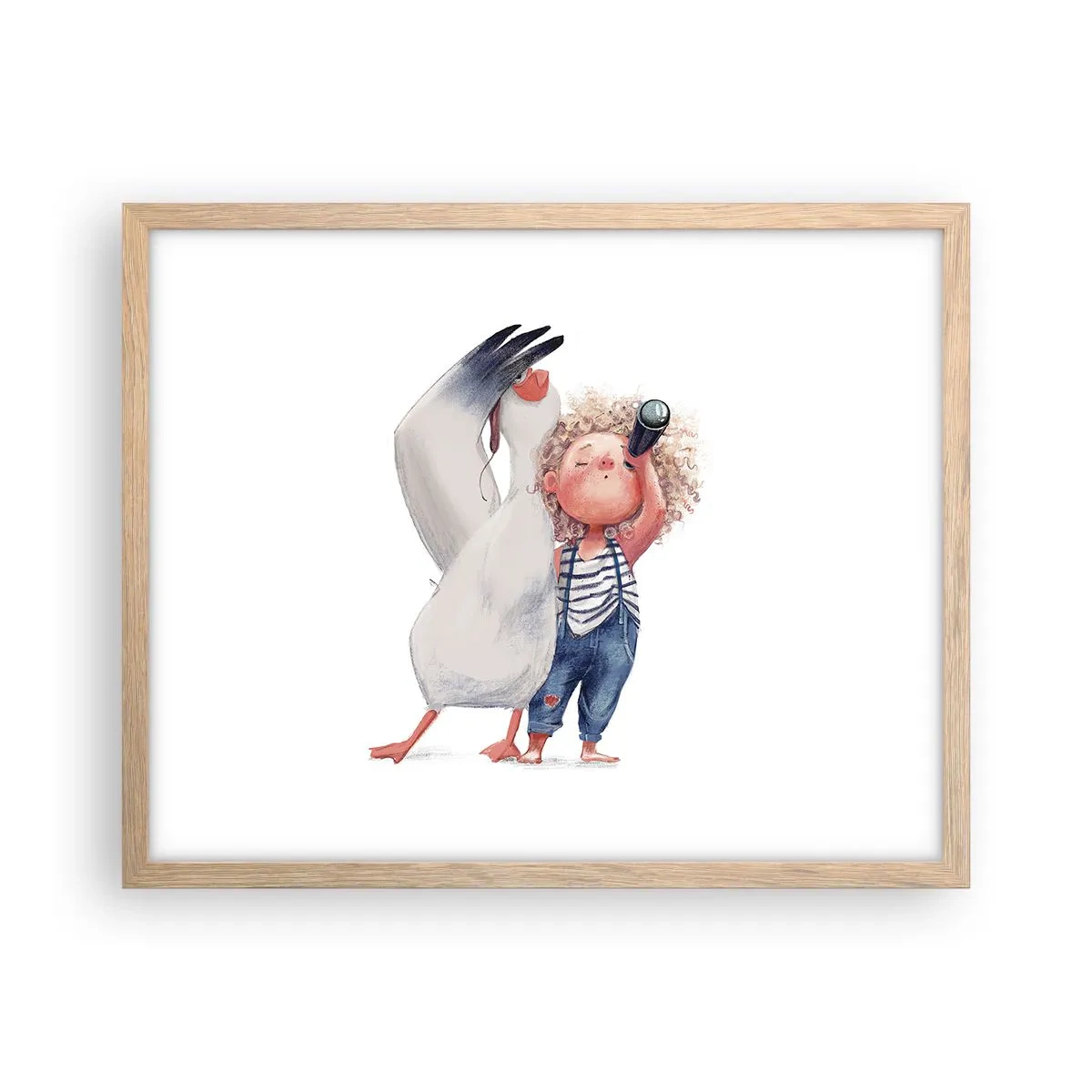 Pôster com moldura de carvalho claro - O itinerário da grande viagem - 50x40 cm