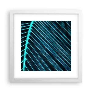 Pôster em moldura branca - Textura verde - 30x30 cm