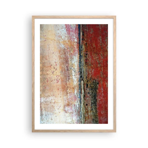 Pôster com moldura de carvalho claro - Talvez seja o mar - 50x70 cm