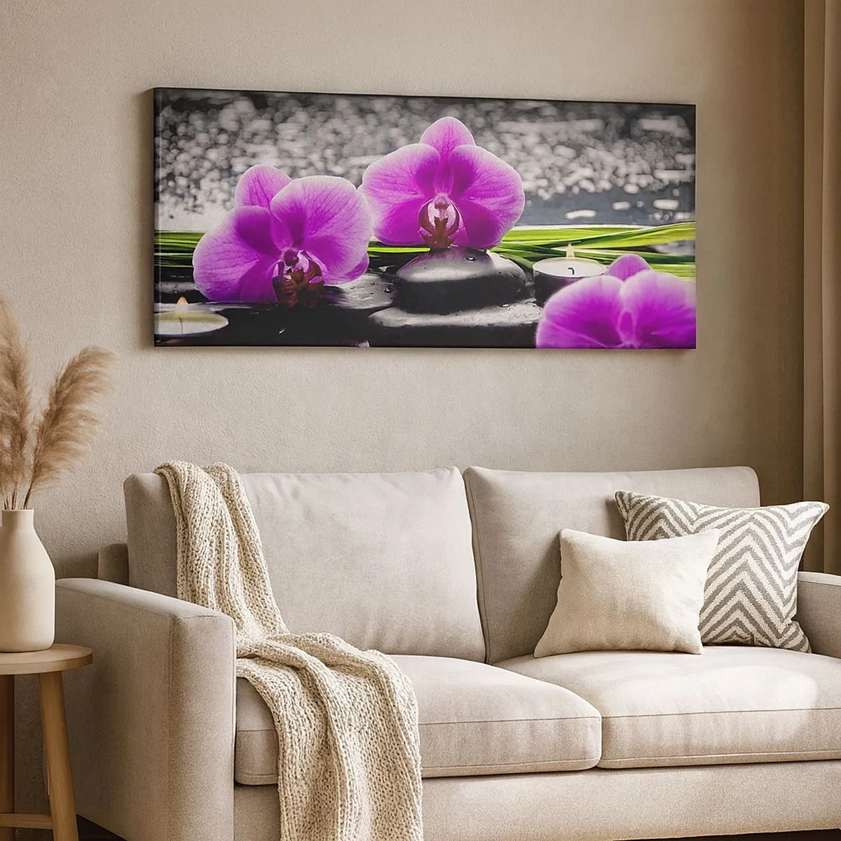 Quadro em tela - Afogar-se na paz e sossego - 100x40 cm