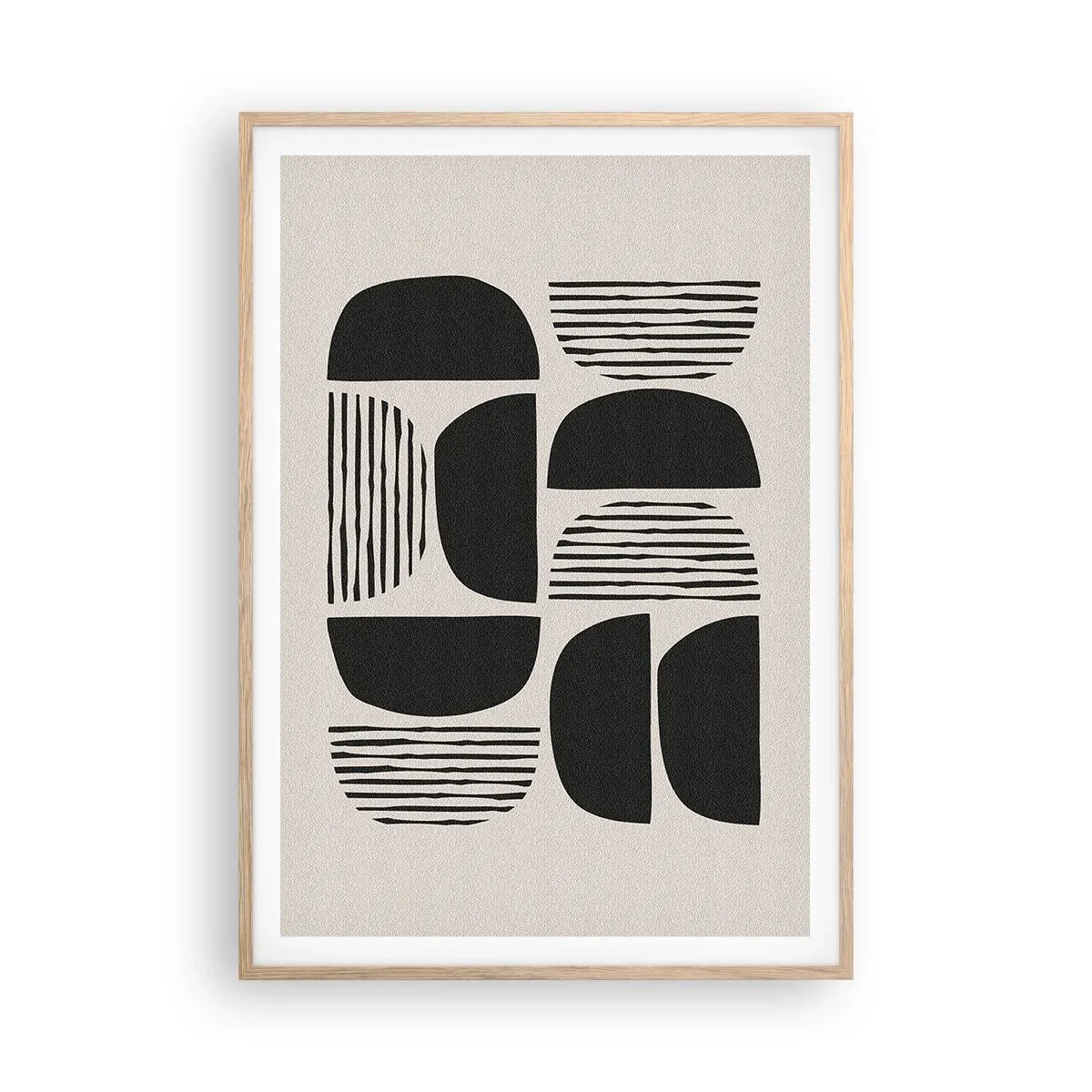 Pôster com moldura de carvalho claro - Ofertas indiferentes - 70x100 cm