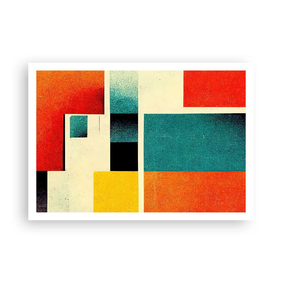Pôster - Abstração geométrica – boa energia - 100x70 cm