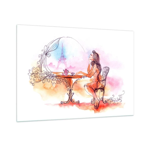 Quadro em vidro - Elegância parisiense - 100x70 cm