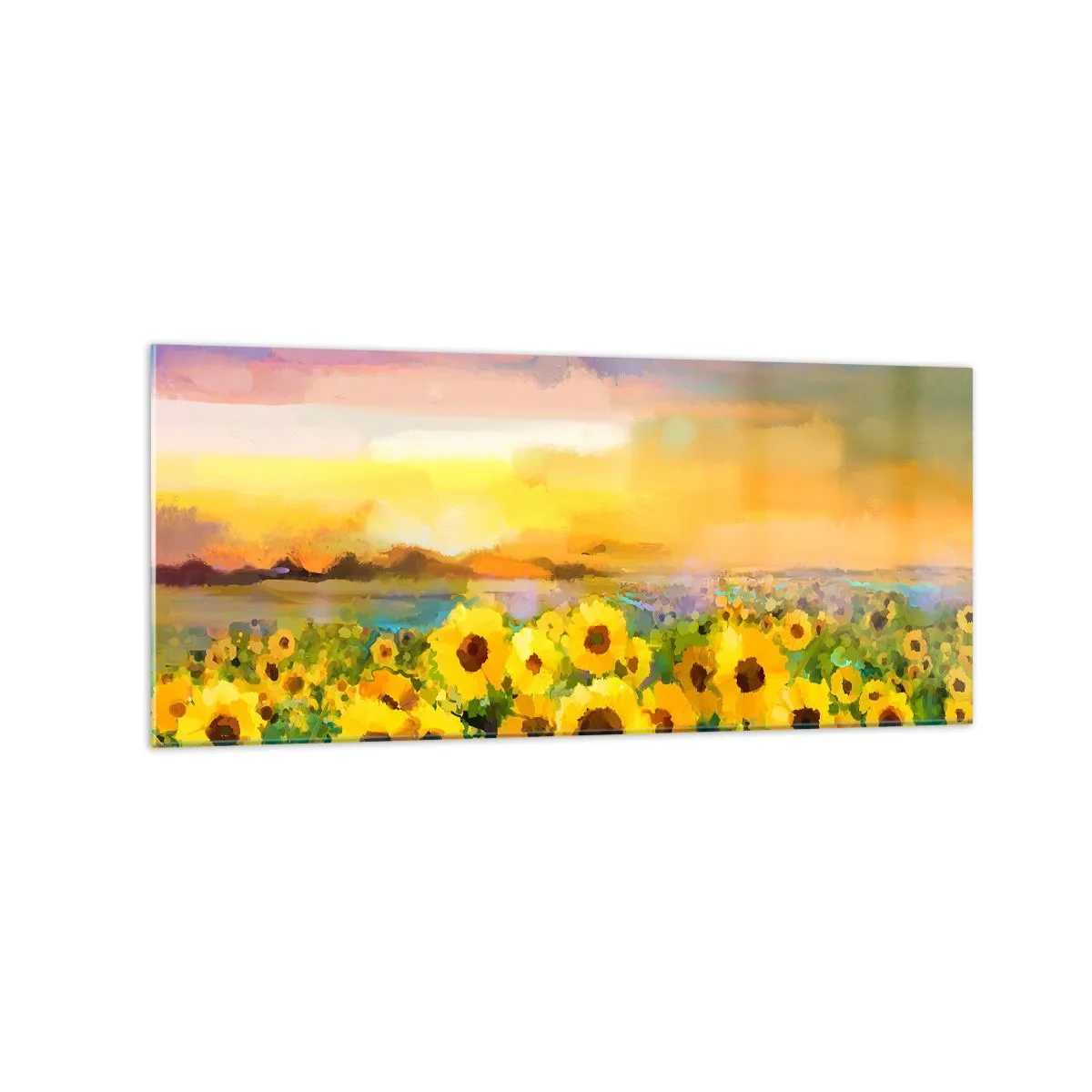 Quadro em vidro - O próprio sol desceu à terra - 120x50 cm