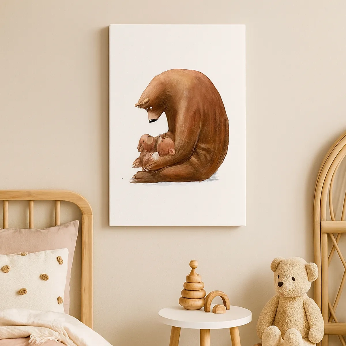 Quadro em tela - Doces sonhos, crianças - 50x70 cm