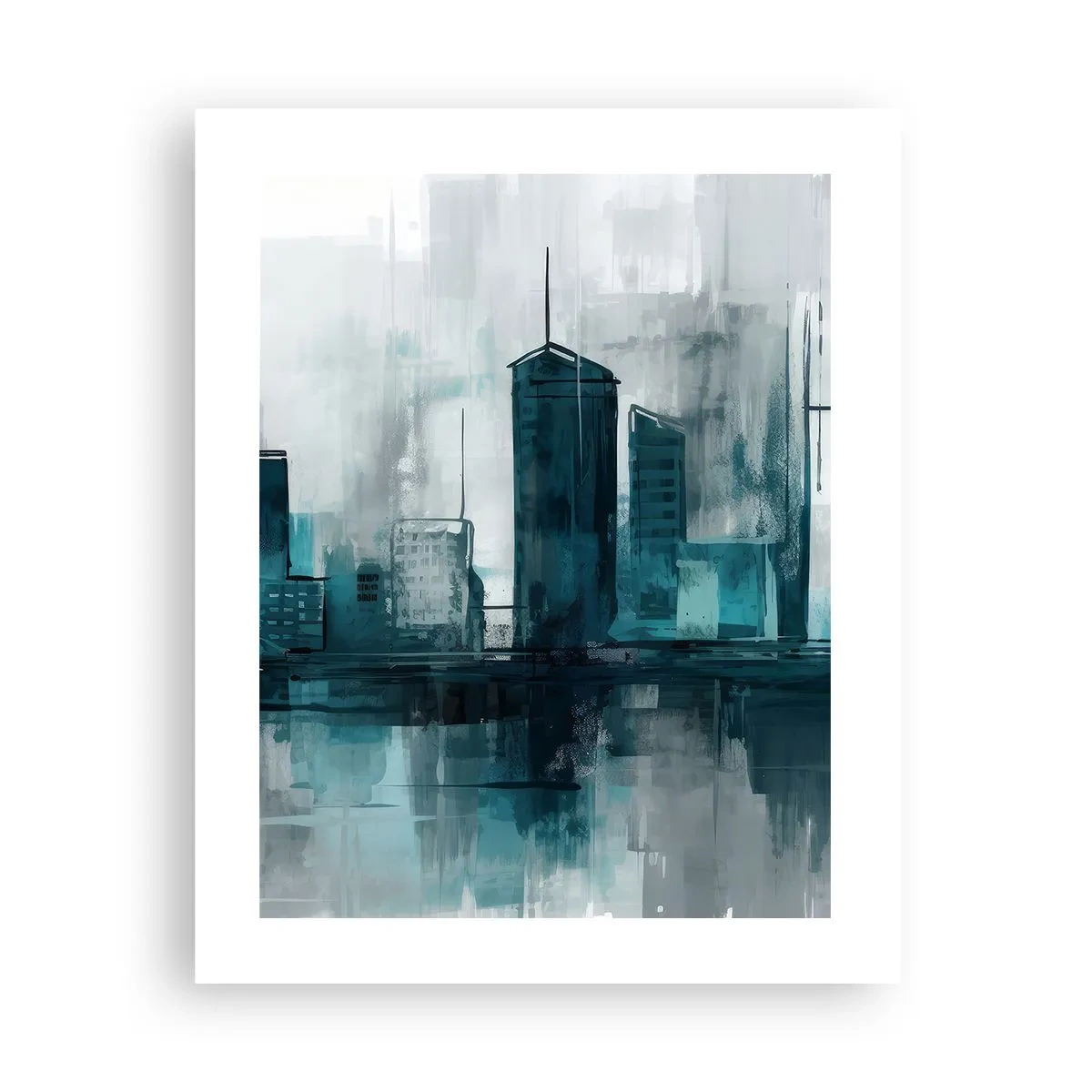 Pôster - Uma cidade da cor da chuva - 40x50 cm