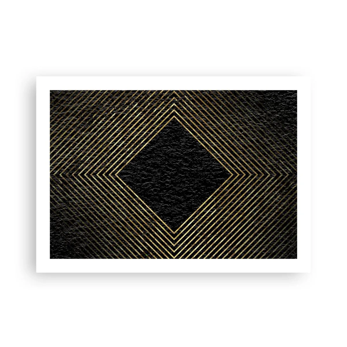 Pôster - Geometria em estilo glamoroso - 70x50 cm