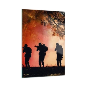 Quadro em vidro - ...Todos por um. - 50x70 cm