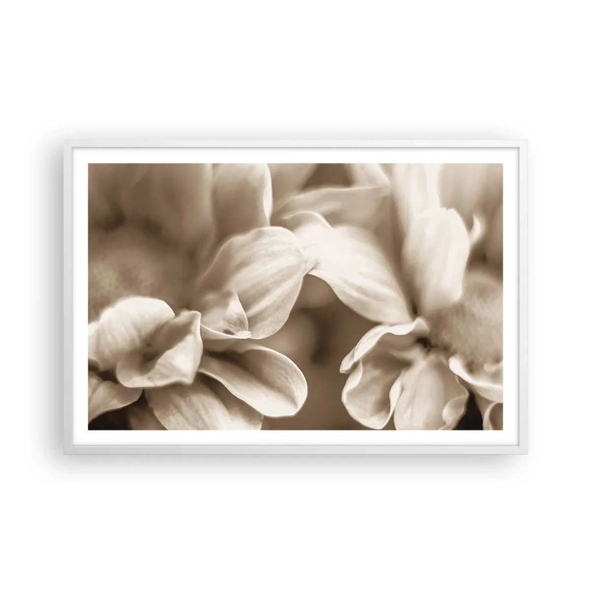 Pôster em moldura branca - Gentil como um sorriso - 91x61 cm