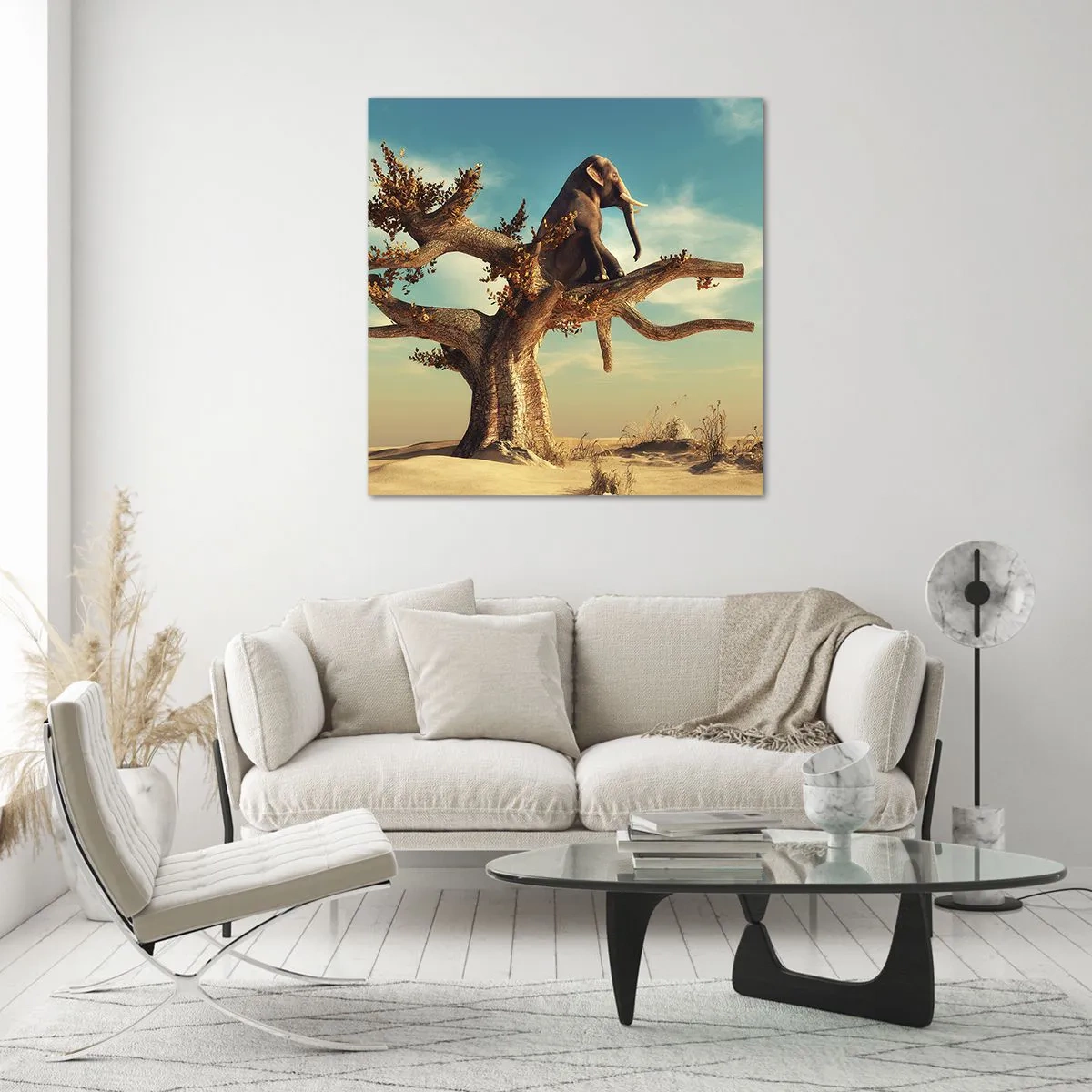 Quadro em vidro - Um novo ponto de vista - 70x70 cm