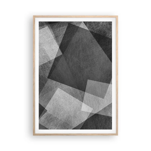 Pôster com moldura de carvalho claro - Um eterno símbolo da durabilidade e da ordem - 70x100 cm