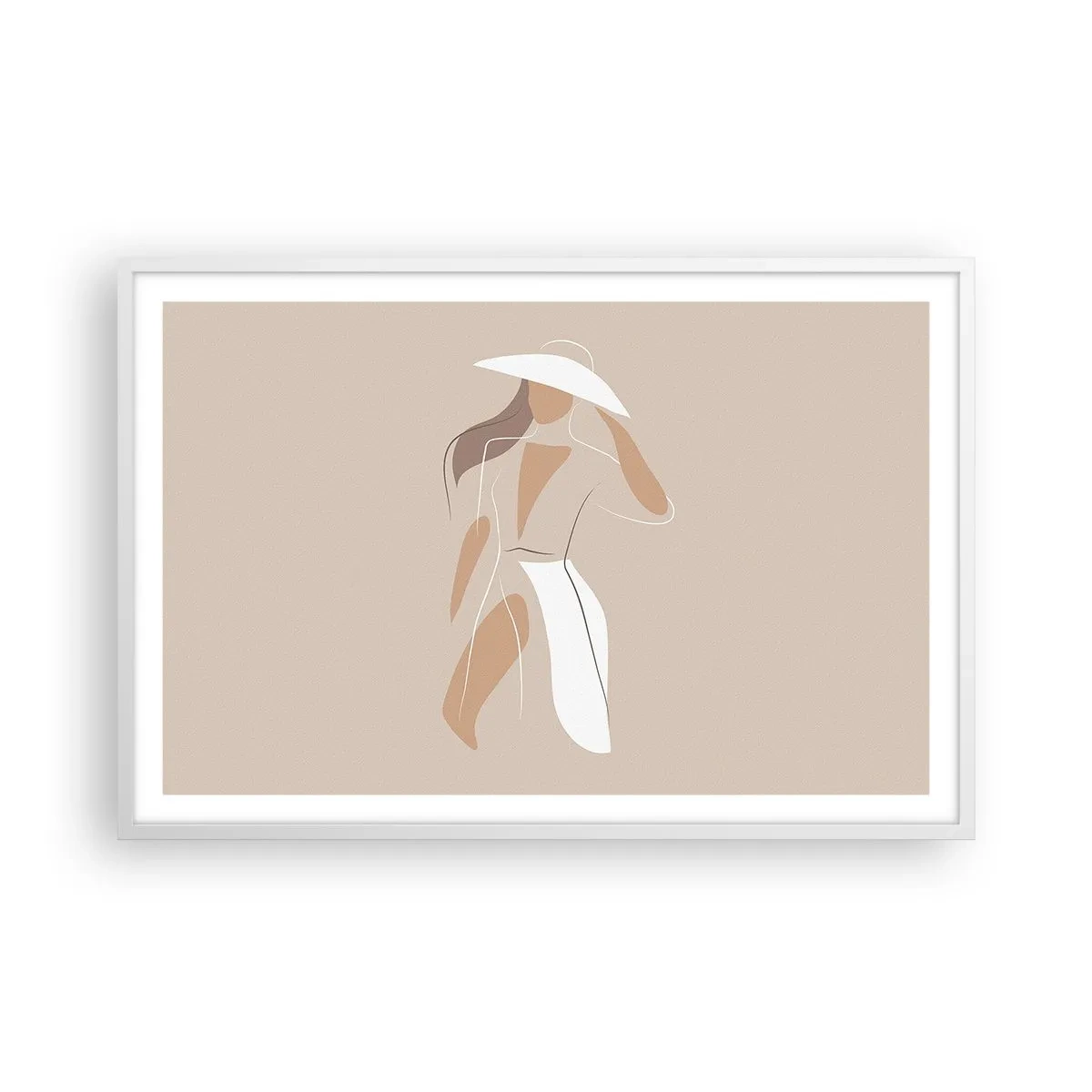 Pôster em moldura branca - A moda é diversão - 91x61 cm