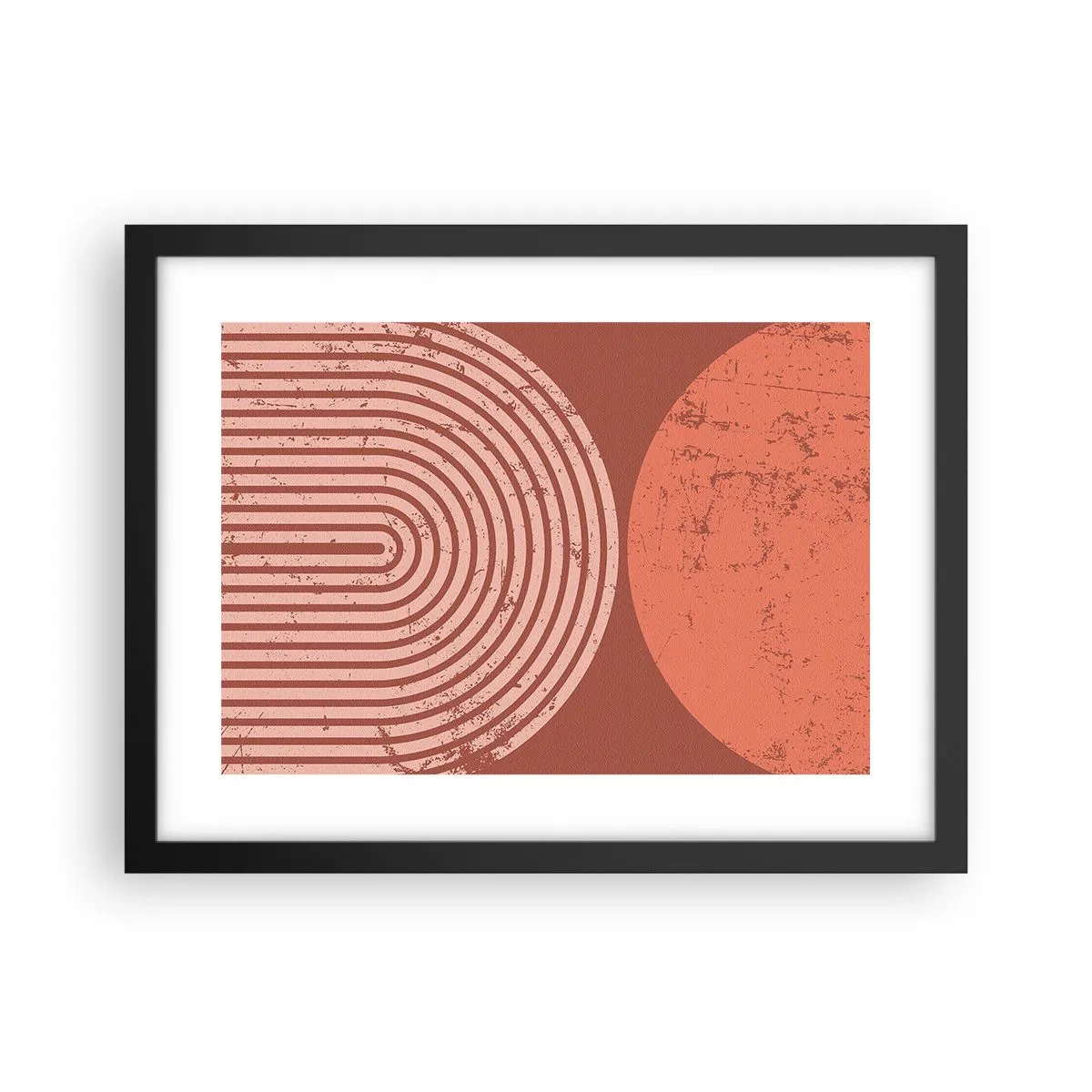 Pôster com moldura preta - Relacionamento próximo - 40x30 cm