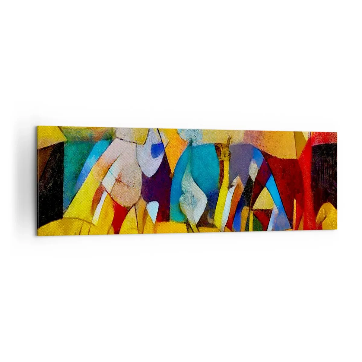 Quadro em tela - Sol - vida - alegria - 160x50 cm
