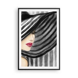 Pôster com moldura preta - Onde encontrar-te? - 61x91 cm