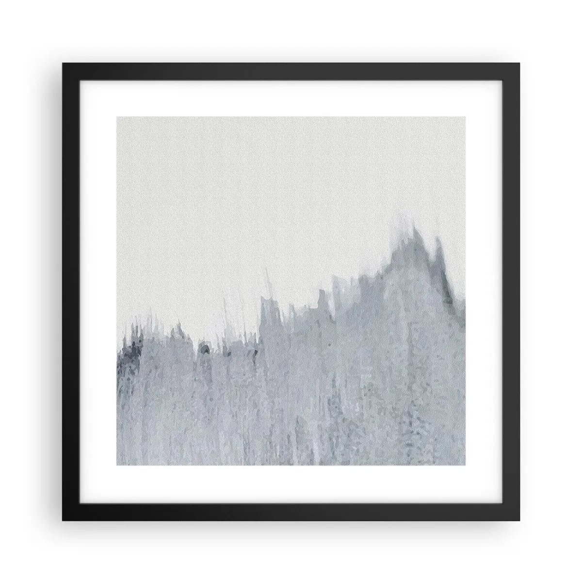 Pôster com moldura preta - Um registo misterioso - 40x40 cm