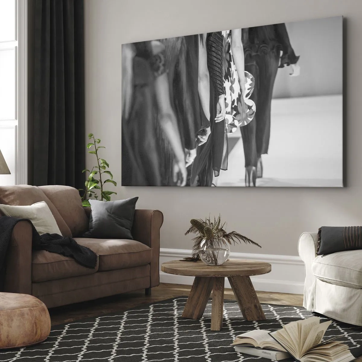 Quadro em tela - Um desfile estiloso - 100x70 cm