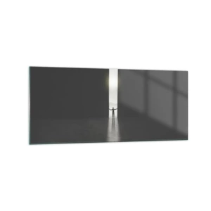 Quadro em vidro - Um passo para um futuro brilhante - 120x50 cm