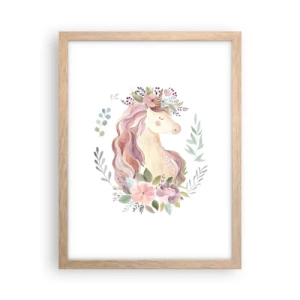 Pôster com moldura de carvalho claro - Um convite ao mundo dos contos de fadas - 30x40 cm