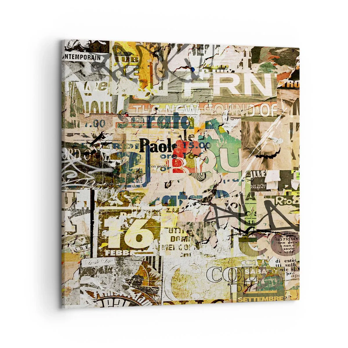 Quadro em tela - O caos - 50x50 cm