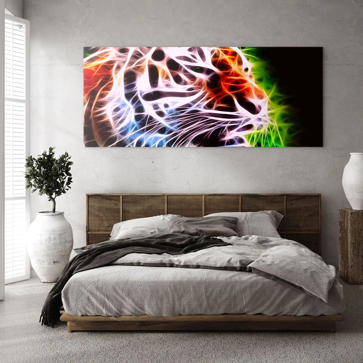 Quadro em vidro - Aura perigosa - 90x30 cm