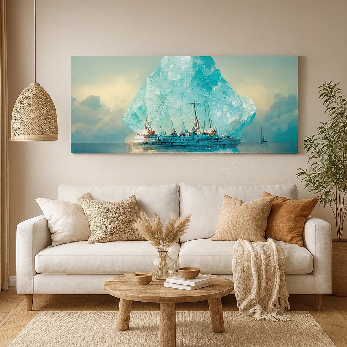 Quadro em tela - Diamante Ártico - 30x30 cm